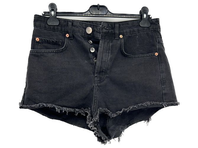 Autre Marque Bermudas Raey T.US 24 de algodão Preto