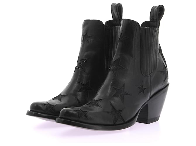 MEXICANA  Ankle boots T.eu 36 leather Black  ref.1293525