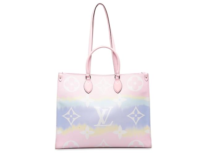 Louis Vuitton Pink Monogram Giant Escale Pastel OnTheGo GM Cloth  ref.1293609