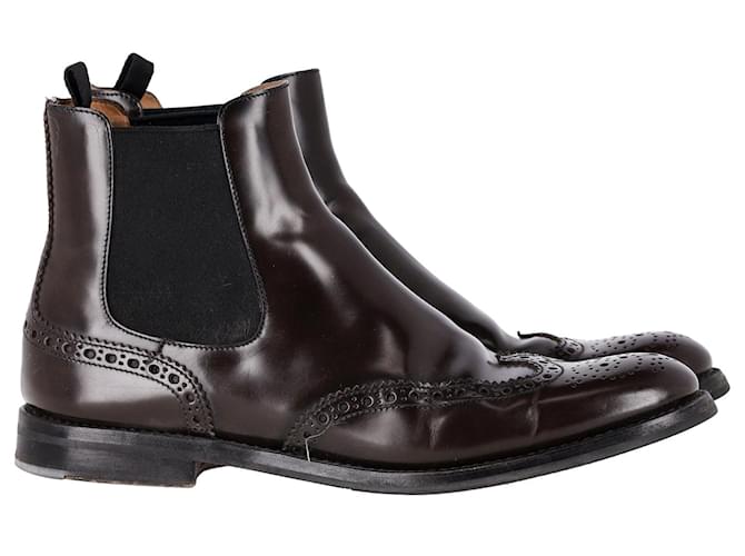 Church's Ketsby Polished Chelsea Boots in Brown Leather  ref.1293711
