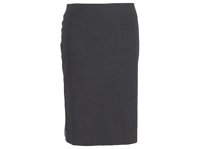 Theory Pencil Skirt in Grey Cotton  ref.1293729
