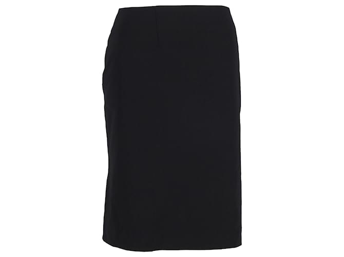 Theory Pencil Skirt in Black Cotton  ref.1293735