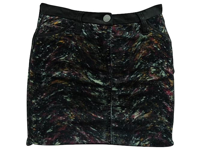 Isabel Marant Tweed Mini Skirt in Multicolor Cotton Multiple colors  ref.1293761