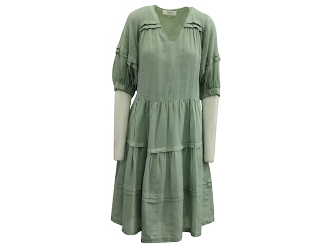 Vestido maxi com decote em V Sea New York em algodão verde menta  ref.1293808