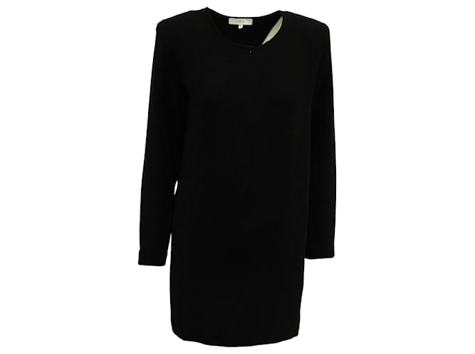 IRO Long Sleeve Shift Dress in Black Polyester  ref.1293817