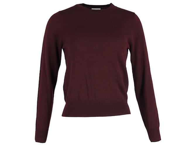 Dries Van Noten Knit Sweater in Burgundy Merino Wool Dark red  ref.1293827