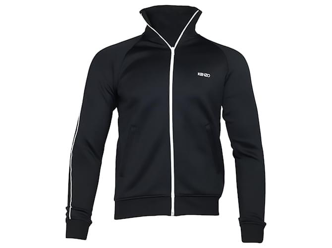 Kenzo Black Logo Track Jacket in Black Polyamide Nylon  ref.1293831