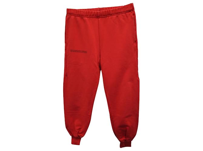 Autre Marque Pantalon de survêtement Pangaia en coton recyclé rouge  ref.1293834