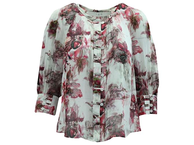 Iro Floral Print Blouse in Multicolor Viscose Multiple colors Polyester  ref.1293838