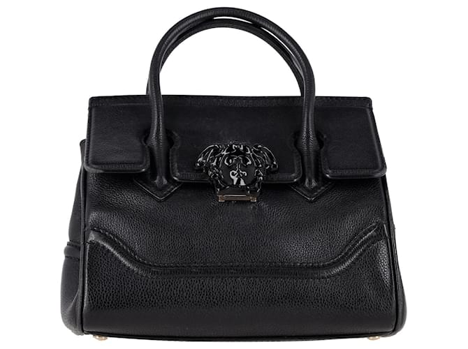 Versace Small Palazzo Empire Bag in Black Vitello Leather  ref.1293841