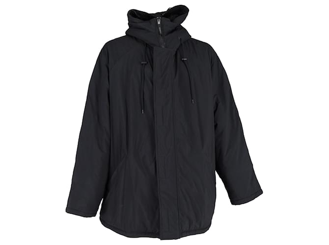 Balenciaga Hooded Jacket in Black Polyester  ref.1293852