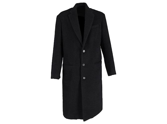 Abrigo largo Balenciaga de lana negra Negro  ref.1293854
