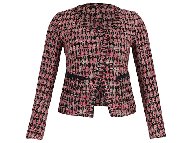 Maje Tweed Jacket in Pink Cotton  ref.1293863