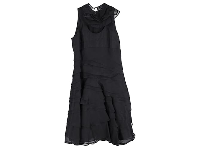 Boss by Hugo Boss Layered Sleeveless Dress in Black Polyamide  ref.1293872