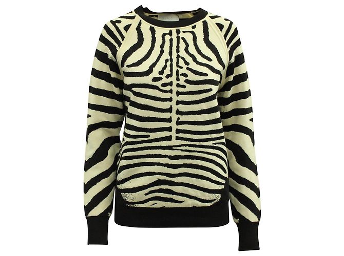 A.L.C EIN.l.C. Rizzou-Strickpullover mit Zebramuster aus mehrfarbiger Viskose  Mehrfarben