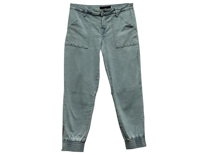 J Brand Arkin Cropped Jeans in Light Blue Cotton  ref.1293905