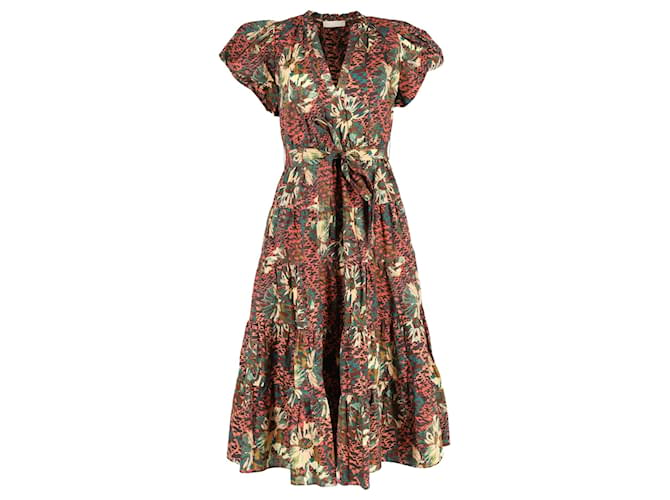 Ulla Johnson Printed Ottilie Dress in Brown Cotton  ref.1293940