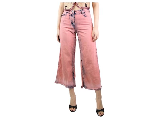 Msgm Pink acid washed jeans - size UK 10 Cotton  ref.1293978