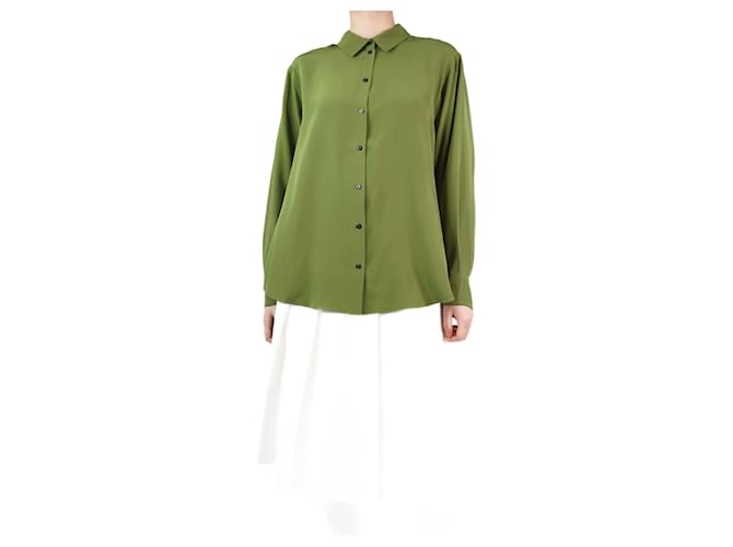 Autre Marque Camisa de seda verde - tamanho S  ref.1294005