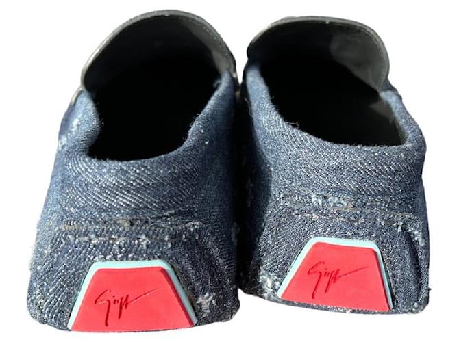 Giuseppe Zanotti Sapatos Loafers Slip Ons Azul John  ref.1294010