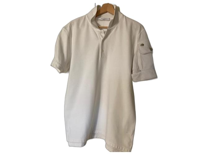 Autre Marque White Cotton Polo Shirt 