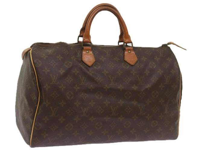 Louis Vuitton Monogram Speedy 40 Hand Bag M41522 LV Auth 67577 Cloth  ref.1294059