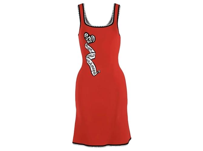 Alaïa Dresses Red Viscose  ref.1294124