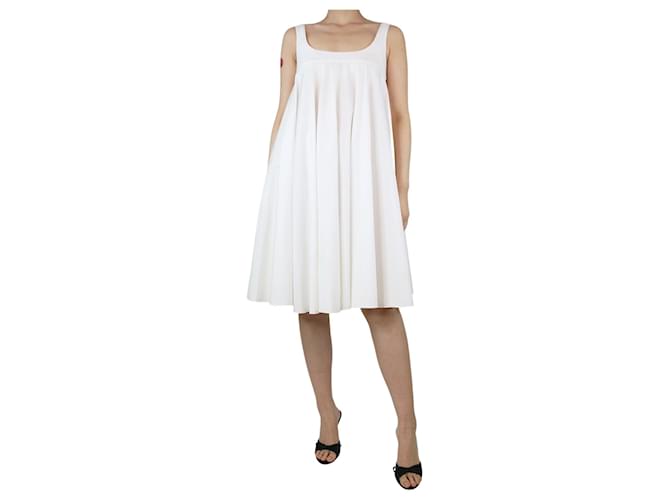 Dolce & Gabbana Vestido branco de algodão sem mangas - tamanho UK 6  ref.1294219