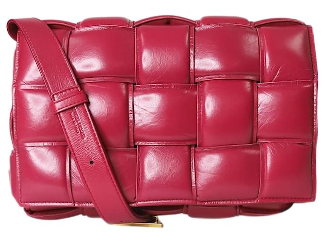 Bottega Veneta Maroon padded Cassette shoulder bag Brown Leather  ref.1294220