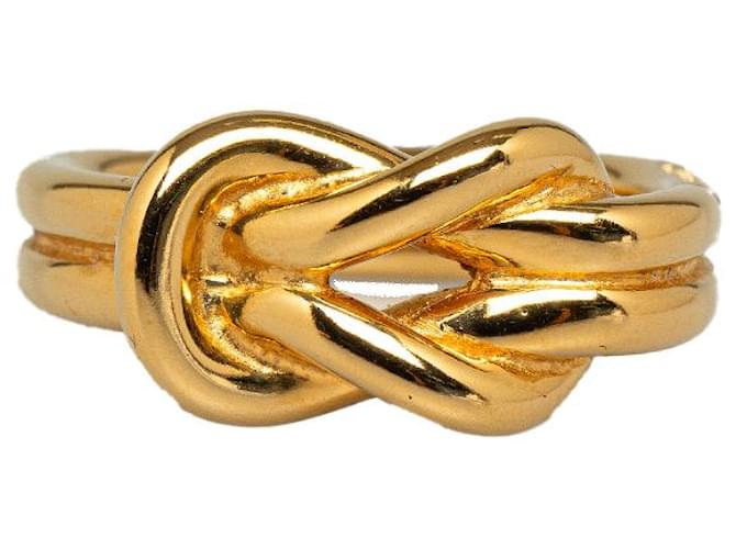 Ring Hermès Anello per sciarpa Hermes in regata dorata D'oro Metallo Placcato in oro  ref.1294232