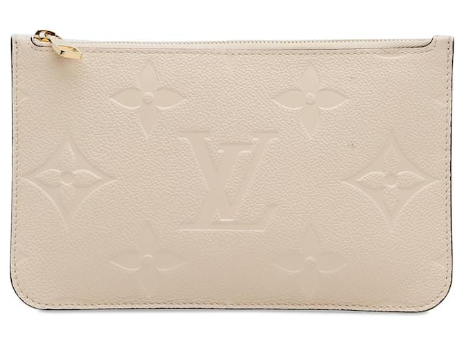 Louis Vuitton - Monogramm-Empreinte-Neverfull-Tasche Braun Beige Leder  ref.1294263