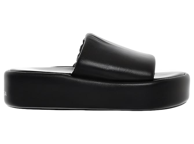 Balenciaga Sandals Black Leather  ref.1294301