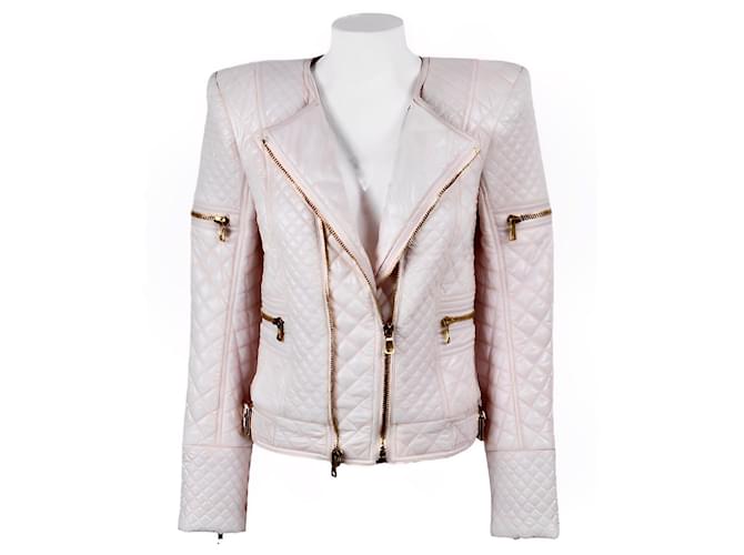 Balmain Giacche Rosa Poliestere  ref.1294302