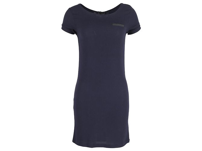 Abito aderente Sandro Paris in viscosa blu navy