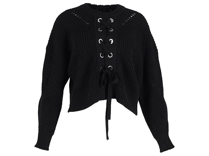Isabel Marant Black Laley Sweater in Black Cotton  ref.1294485