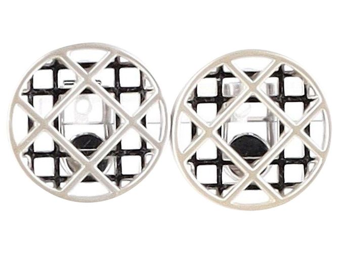 Orecchini a clip Christian Dior in argento sterling Metallico