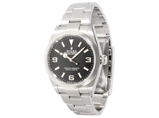 Rolex Explorer 124270 Relógio masculino em aço inoxidável Prata Metálico Metal  ref.1294522