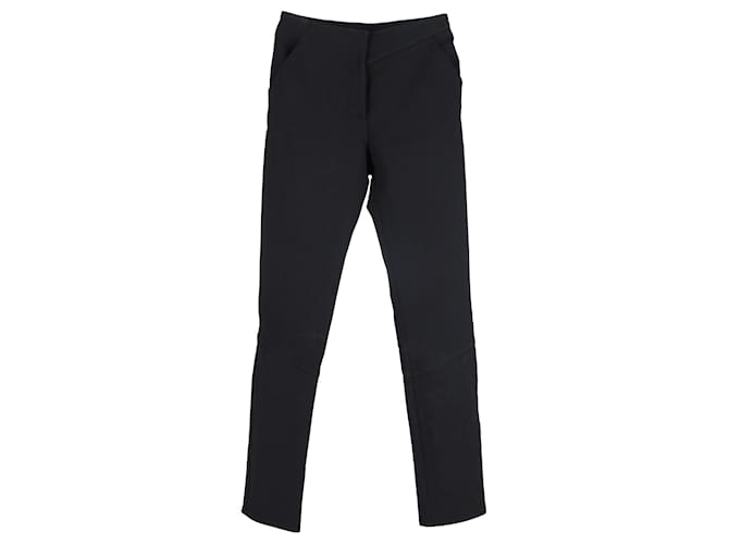 Pantalones cónicos Balenciaga en lana negra Negro  ref.1294524