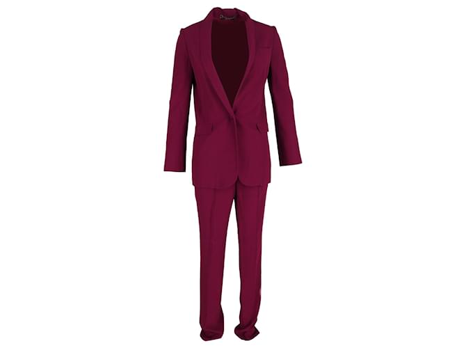 Gucci Suit Jacket and Trousers in Purple Cotton  ref.1294553