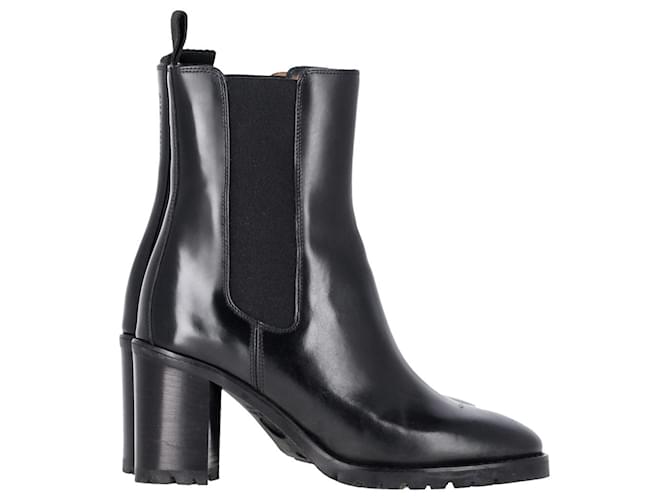 Isabel Marant Deline Ankle Boots in Black Leather  ref.1294613