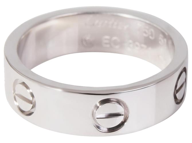 Cartier Love Ring in 18K white gold Silvery Metallic Metal  ref.1294622