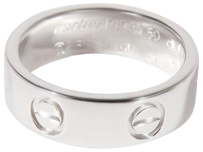 Cartier LOVE Ring in Platinum Silvery Metallic Metal  ref.1294623