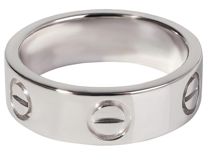 Cartier LOVE Ring in Platinum Silvery Metallic Metal  ref.1294634