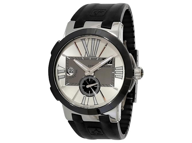 Autre Marque Ulysse Nardin Executivo Dual Time 243-00-3/42 Relógio masculino em aço inoxidável/CE Prata Metálico Metal  ref.1294649