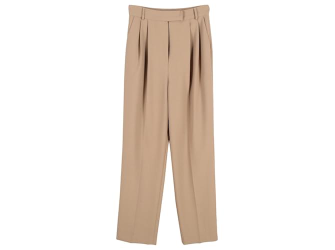 Autre Marque The Frankie Shop Bea Trousers in Beige Polyester Brown  ref.1294657