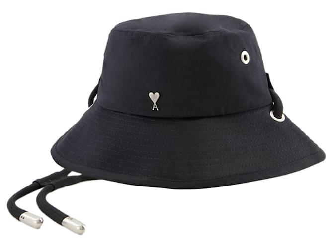 Sombrero de pescador Adc - AMI Paris - Algodón - Negro  ref.1294686