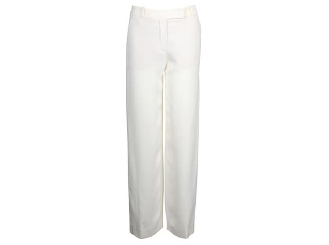 Loro Piana Elegant Wide Fit Ivory Pants Cream Silk  ref.1294746