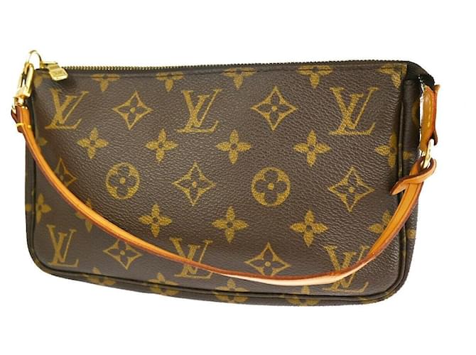 Louis Vuitton Pochette Accessoires Brown Cloth  ref.1294751