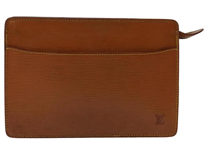 Louis Vuitton Pochette homme Brown Leather  ref.1294813