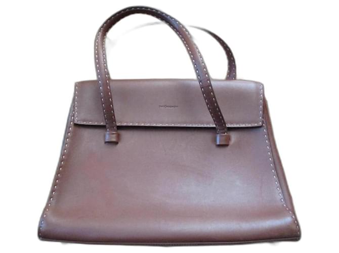 Just Campagne Camel leather bag. Caramel  ref.1294833
